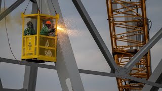 Crews begin cutting Baltimore bridge collapse debris into smaller pieces