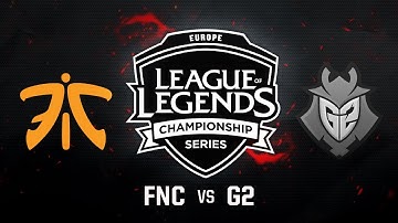 FNC vs. G2 - Week 10 Game 1 | EU LCS Summer Split | Fnatic vs. G2 Esports (2017)