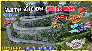 🤩🥳 NEW TAMILNADU KOLLI HILLS DANGEROUS MAP MOD RELIESD FOR BUSSID DOWNLOAD IN TAMIL #bussid #mapmod