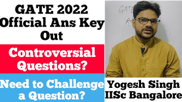 GATE 2022 Official Answer Key