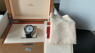 Omega Seamaster 300m white dial on rubber strap unboxing straight out of the Omega factory #omega