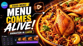 Food Menu Animation in Canva (Eye-Catching Design Tutorial)