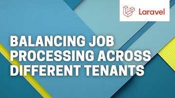 Balancing job processing across different users/tenants