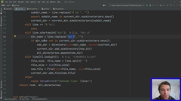 Advent of Code 2022, Day 7, Python Solution
