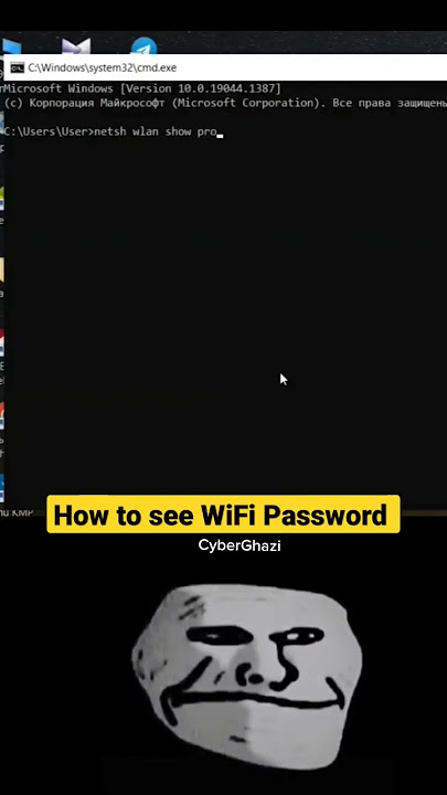 How to See WiFi Password using CMD