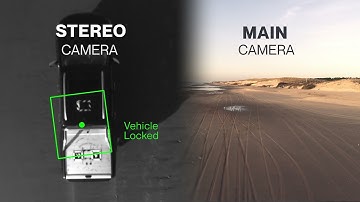 ANAFI Ai taking off from and landing on a moving vehicle.