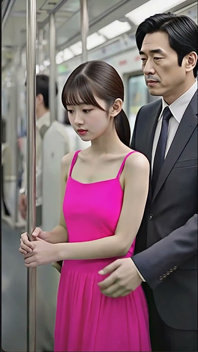 🌸満員電車で通勤するピンクワンピの可愛い日本女子の日#満員電車 #東京通勤 #日常Vlog #可愛い女の子 #癒し動画 ##東京ライフ #ショート動画#shortsfeed #shortvideo