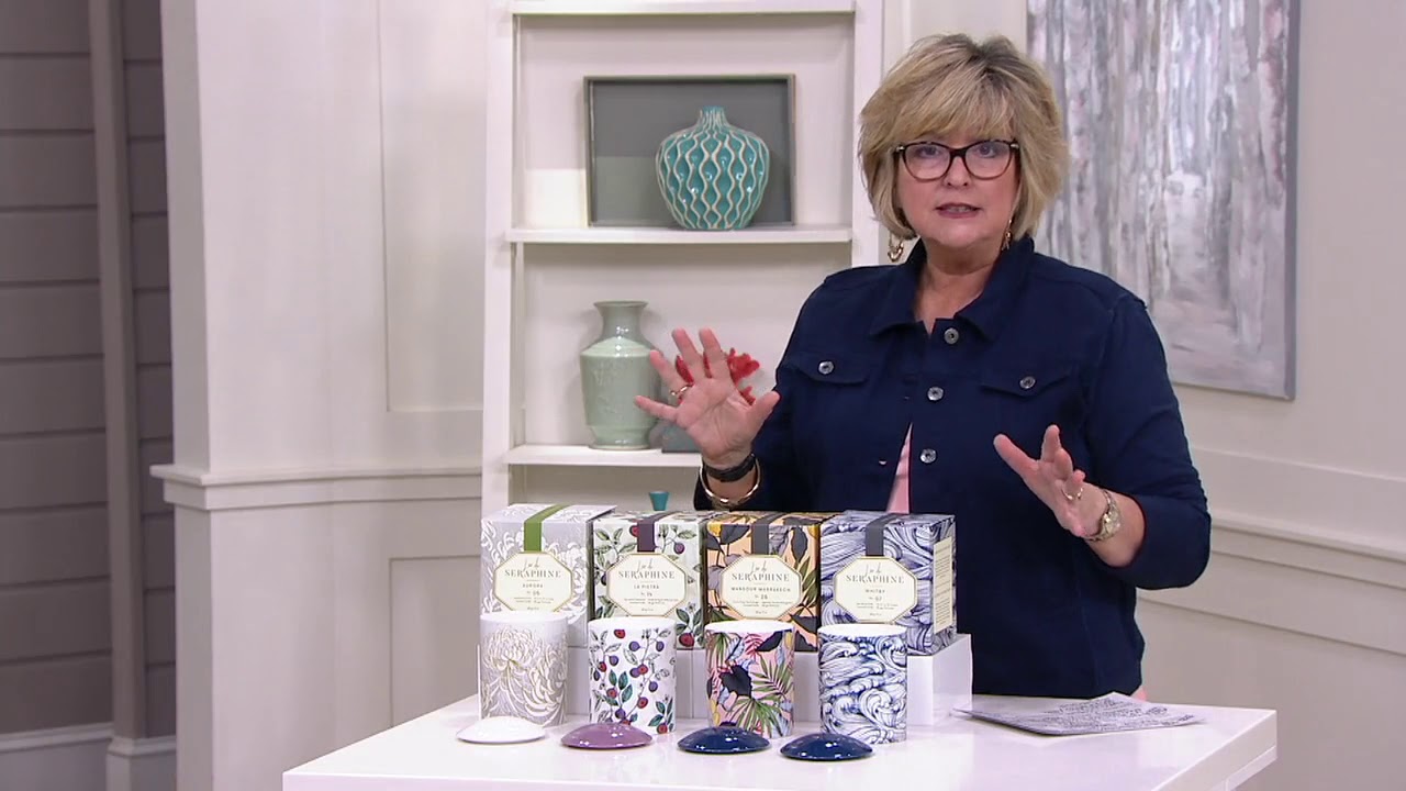 L'or de Seraphine Large Ceramic Candles with Gift Boxes on QVC YouTube