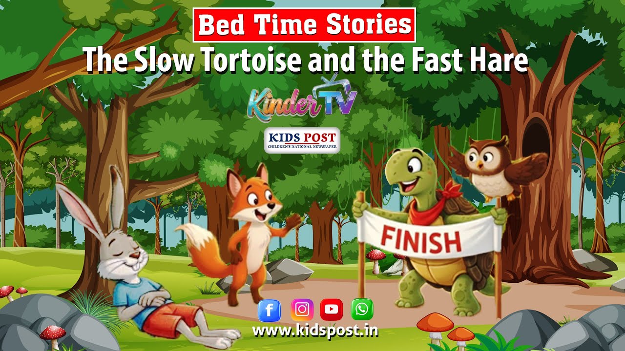 The Tortoise and the Hare | Moral Story for Kids | Kinder TV - YouTube