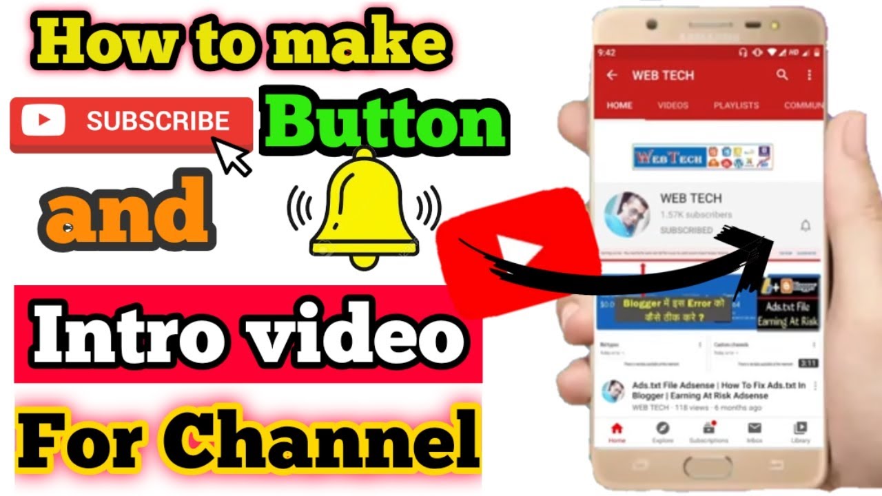 How To Make Subscribe And Bell Icon Intro Video | step by step | In 2020 | In Hindi