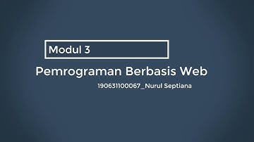 Tugas Pra UTS Pemrograman Berbasis Web_190631100067_Nurul Septiana