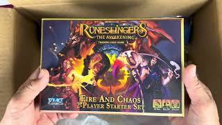Unique Resource Game - Runeslingers Fire and Chaos + Organized Play Kit