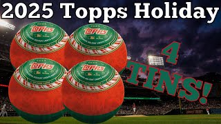 🚨AMAZING VALUE!🔥2025 TOPPS HOLIDAY BASEBALL TINS🚨