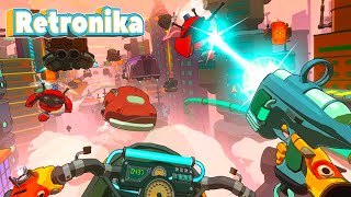 Retronika VR on Quest & PCVR - Intense Hover Bike Gameplay with Seated Accessibility screenshot 2