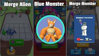 Merge Master Blue Monster Vs Merge Monster Rainbow Friends Vs Merge Master Alien Android Gameplay screenshot 1