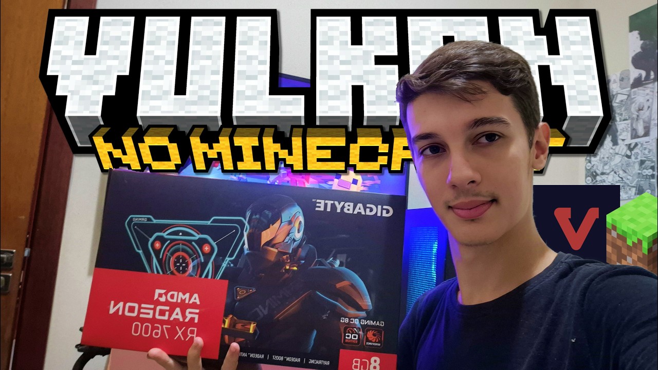 Mod Vulkan No Minecraft é tão bom assim? 700 frames com a rx 7600 - YouTube