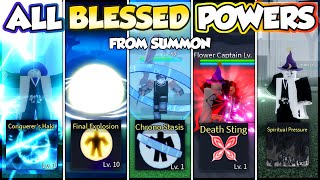 ALL BLESSED POWERS from Summons in Anime Story