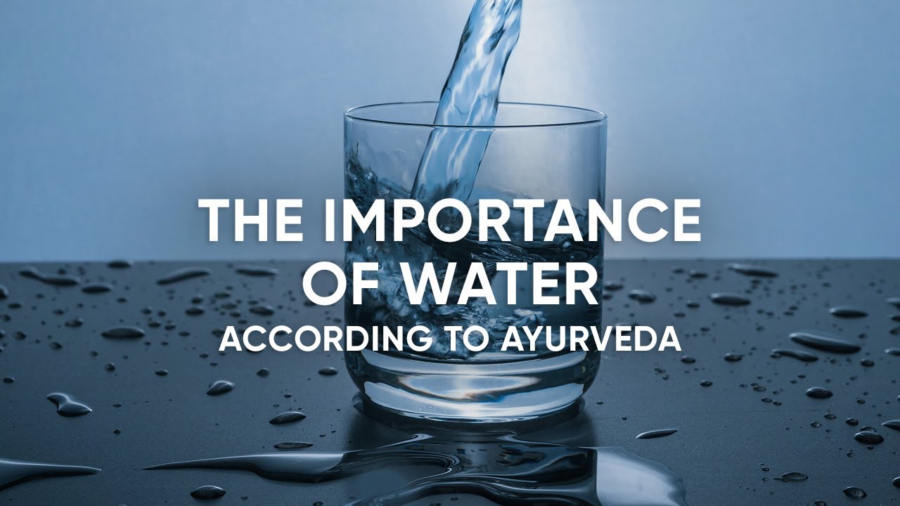 The importance of water according to Ayurveda The Ayurveda Way YouTube