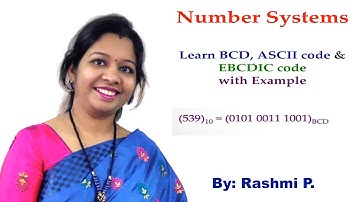 BCD code, ASCII code, EBCDIC code || Lecture 09 || How to Convert BCD,ASCII & EBCDIC code in Decimal