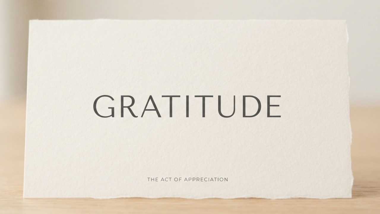 WHY GRATITUDE?