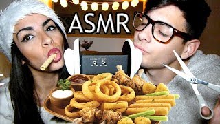 ASMR ESPAÑOL -eating sounds- Brushing- Scratching &amp; Stroking