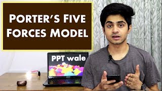 PORTER'S FIVE FORCES MODEL IN HINDI | USING THE TOOL | Strategic Management (SM) | BBA/MBA/Bcom Porter Five Forces Model With Examples Porter Five Forces Analysis