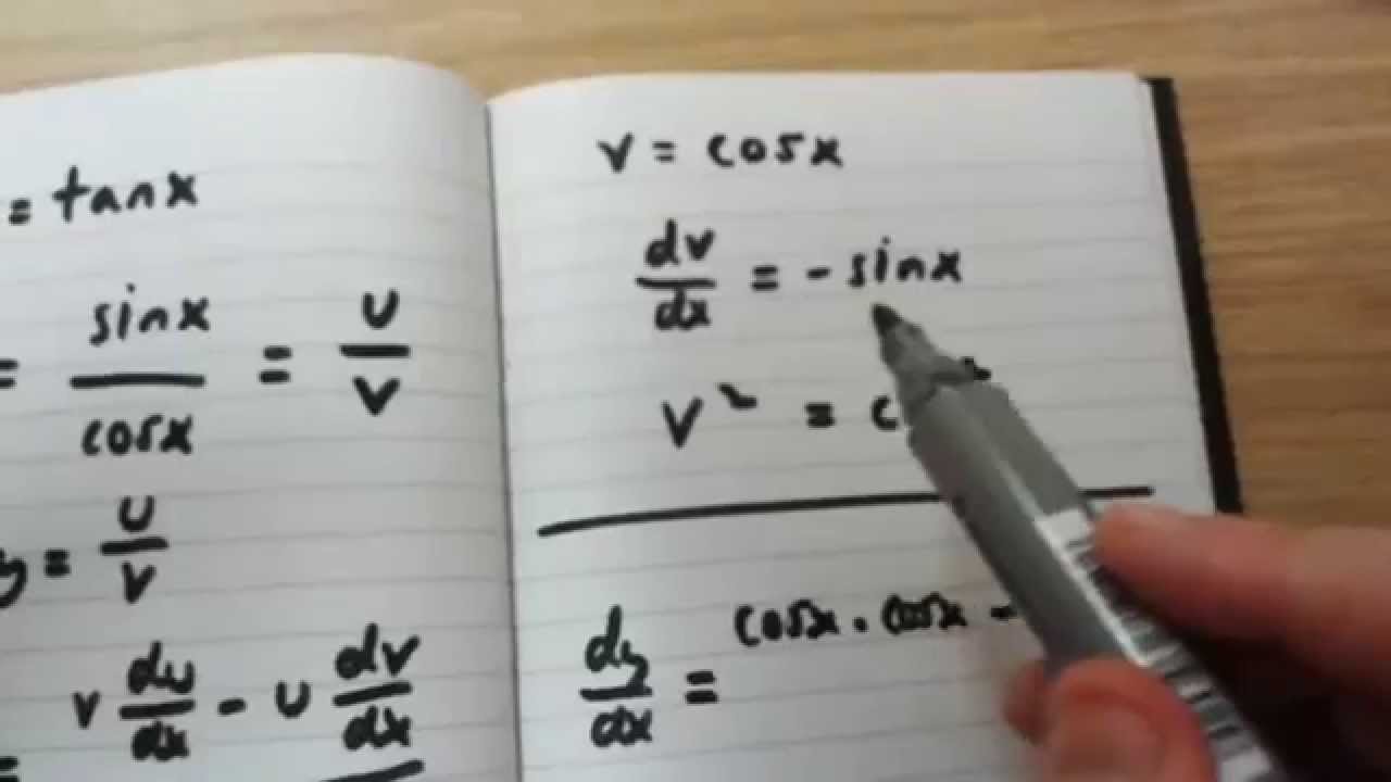 How To Differentiate Tanx Using The Quotient Rule old Version YouTube How to differentiate tanx using the quotient rule old version youtube