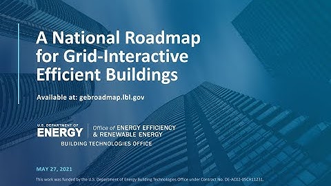 A National Roadmap for Grid-Interactive Efficient Buildings