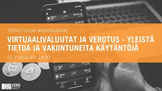 Virtuaalivaluutat ja verotus - yleistä tietoa ja vakiintuneita käytäntöjä