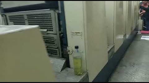 Working Video OF Komori Lithrone 528 Offset Printing Machine