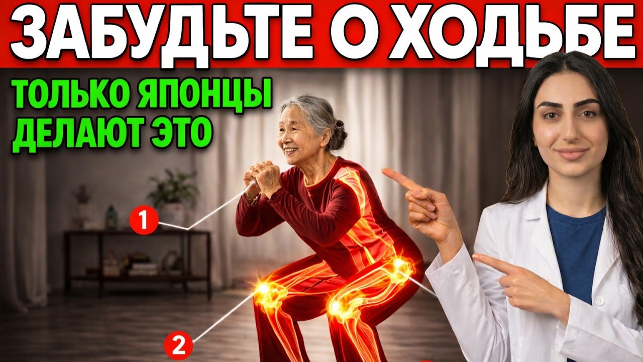 6 японских упражнений чтобы УДВОИТЬ СИЛУ НОГ после 60