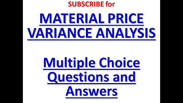 CMA P11137 YT MCQ  C102 Material Price Variance C 1  Cost and variance measures  Multiple Chocie Que
