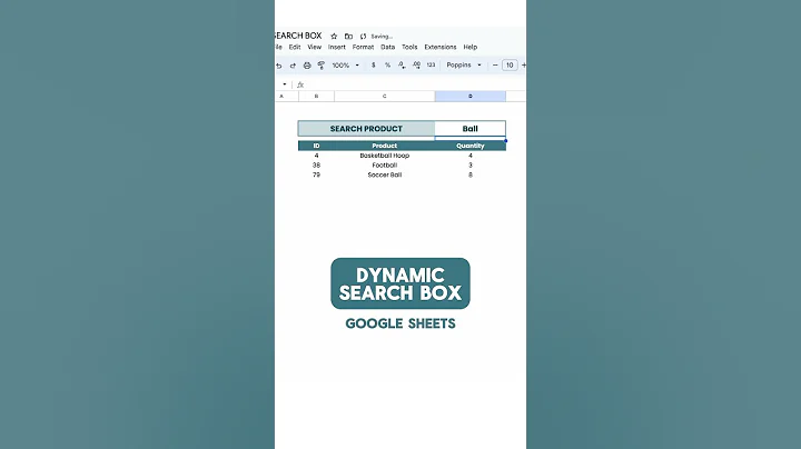 Create a dynamic search box in #googlesheets 🔎! #googlesheetstips #googlesheetstutorial