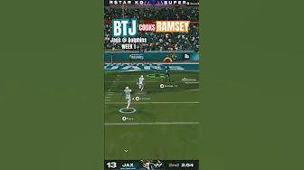 Brian Thomas Jr Cooks Jalen Ramsey 🤫 | Madden 24 Squads #fyp #shorts #jaguars #dolphins #ps5 #xbox thumbnail