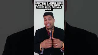 Don't Buy A Lemon! Make Sure to Check These Things When Buying A Home #shorts
