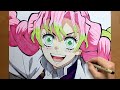 How To Draw Mitsuri Kanroji From Demon Slayer Kimetsu No Yaiba Step By Step Draw Anime 