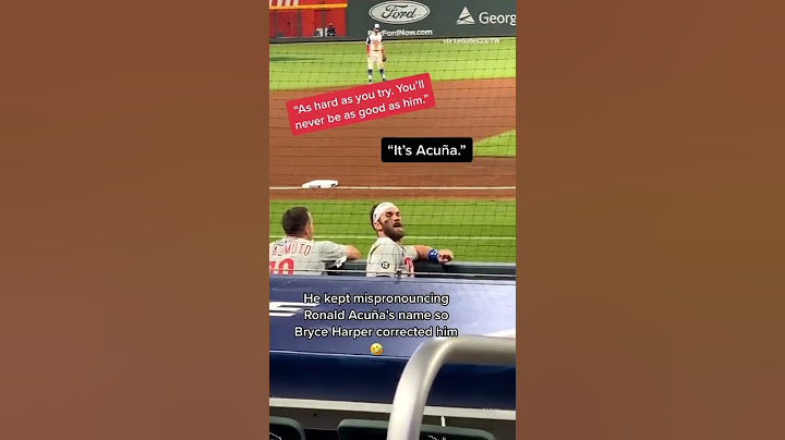 Bryce had to make sure that Acuña was getting heckled correctly 🤣#shorts
