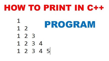C Program to print half pyramid a using numbers ! pattren program