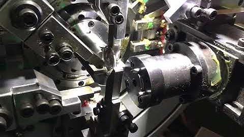 customized flat wire spiral spring on camless forming machine ST35-10