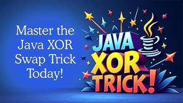 Swap Two Variables in Java Without Temp Using XOR 😲 | Java Trick #shorts #coding #java #programming
