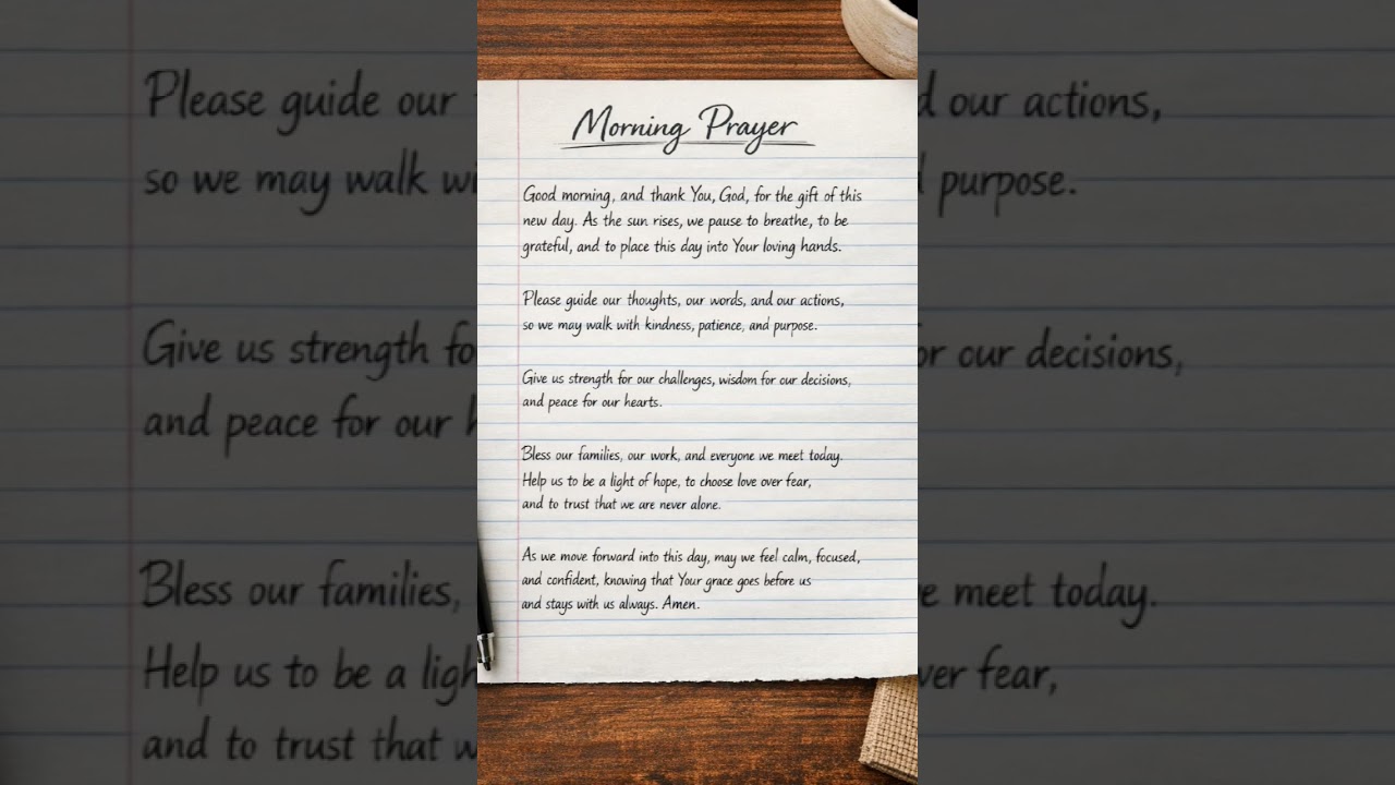 Morning Prayer to Start Your Day | Peaceful Morning Prayer for Today 