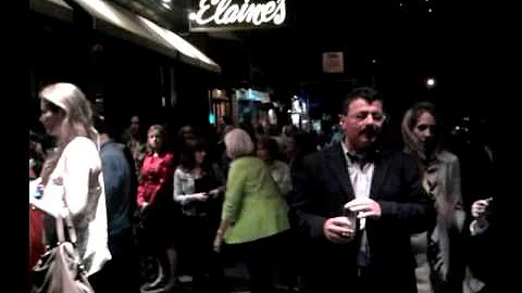 Elaine's in New York City May 27 2011 Scene outsid...