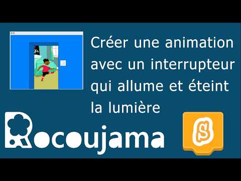 Tuto Scratch 3: Créer une animation avec un interrupteur qui allume et éteint la lumière