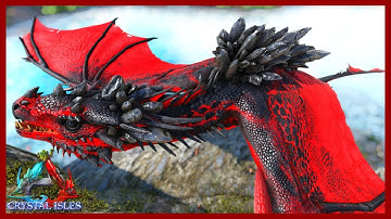 Alpha Crystal Blood Wyvern Destroyed! Ember Crystal Wyvern Tame! Crystal Isles Map! Ep 36!