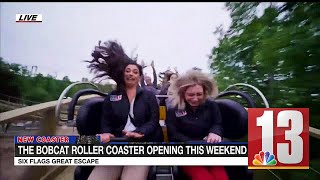 Anchor, meteorologist ride roller coaster on live TV