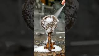 Most Satisfying Metal Cleaning ASMR Ever | Chemical Foam Restores Rusty Antique Key