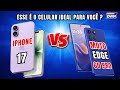 ESSE É O CELULAR IDEAL PARA VOCÊ ?  IPHONE 17  5G VS  MOTO EDGE 60 PRO 5G #dicas  #motorola #iphone