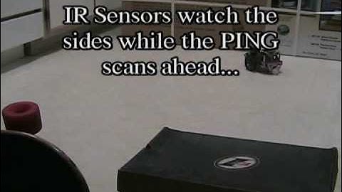 Roaming Boe-Bot Robot With PING))) Vision