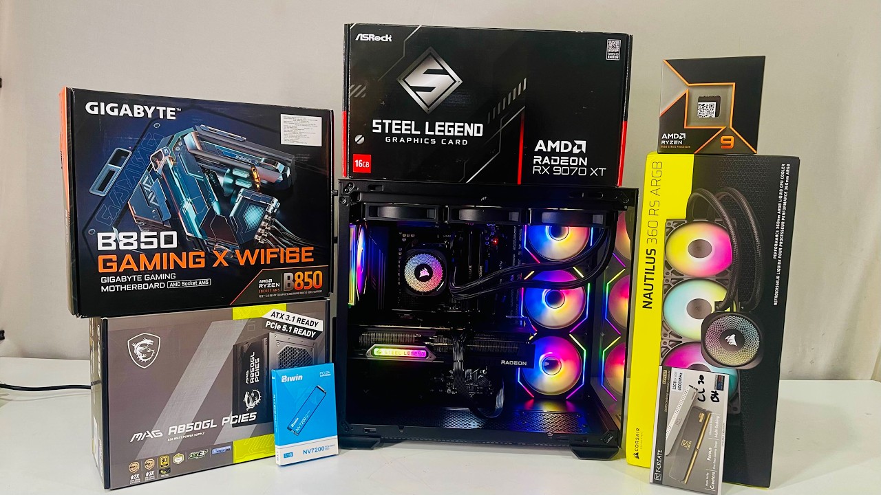 🔥 Cooler Master 681 | Ryzen 9 9900X + RX 9070 XT | POV PC Build | ASMR (No Music • No Talking)