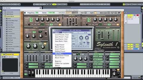 how to make a sweep; using sylenth